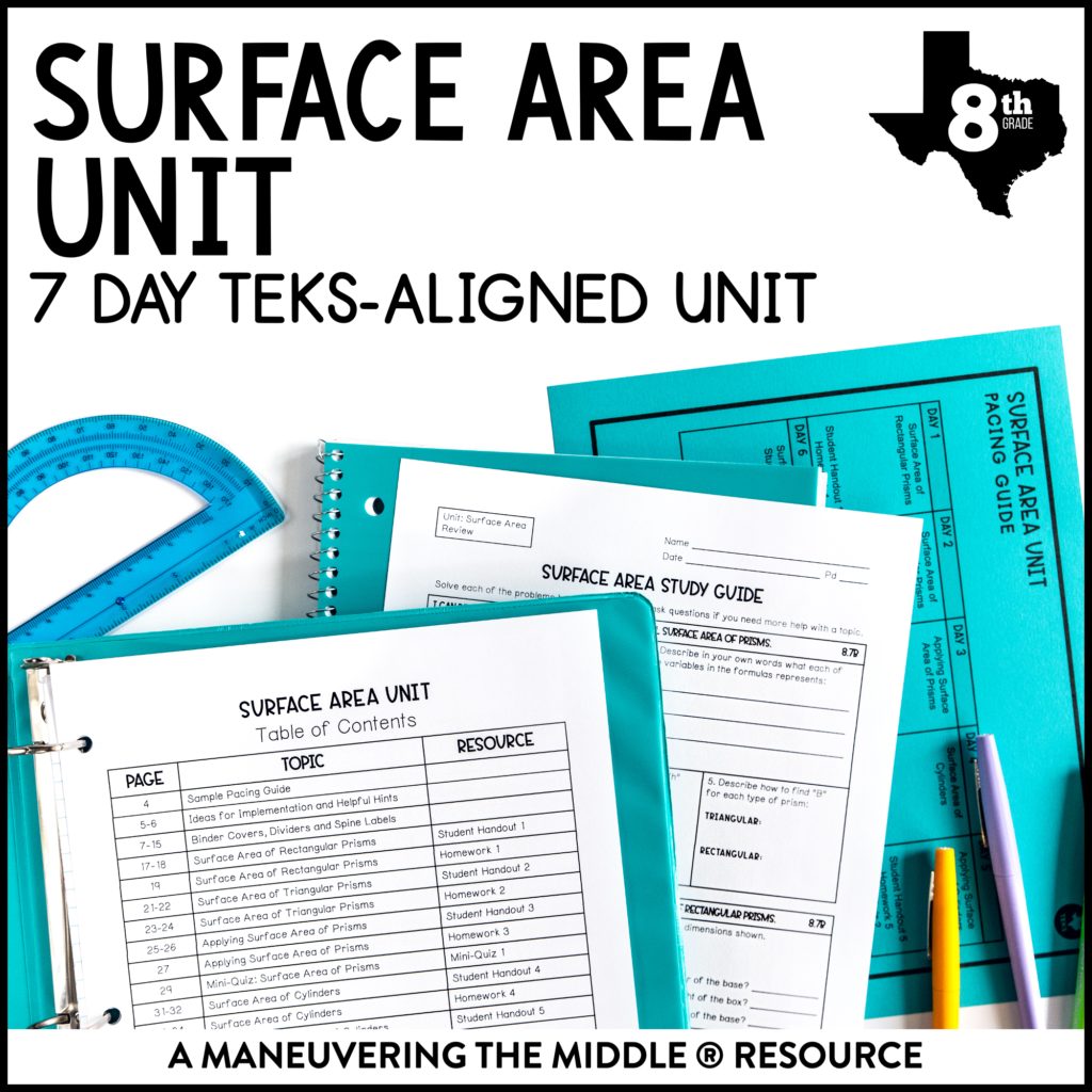surface-area-unit-8th-grade-teks-maneuvering-the-middle