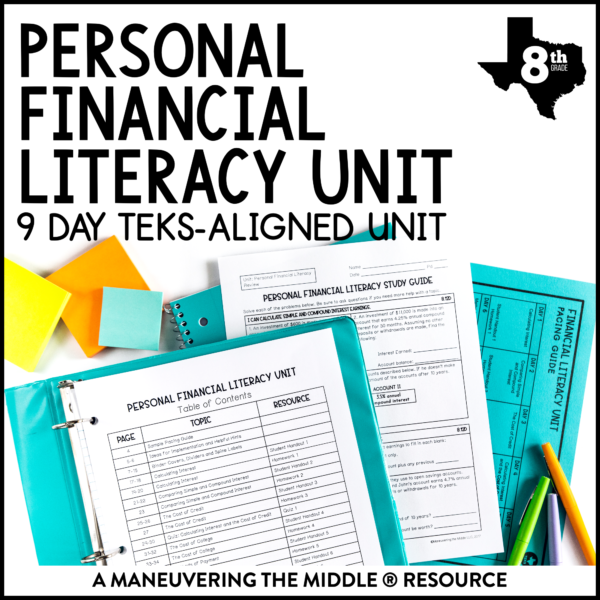 Personal Financial Literacy Unit