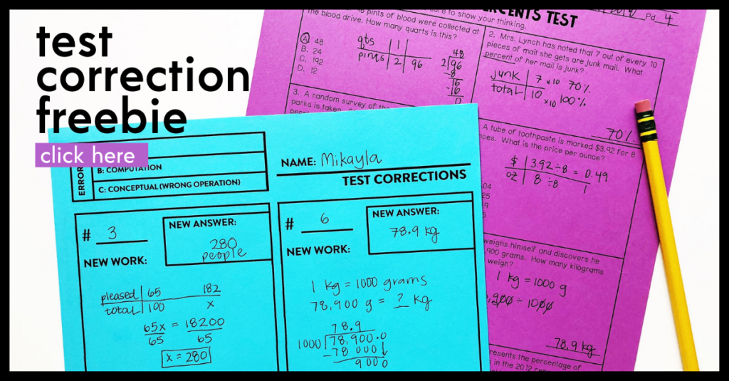 Using Test Corrections as a Tool for Mastery Maneuvering the Middle