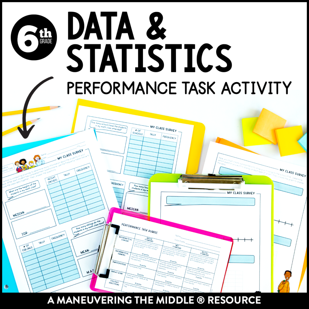 5 Statistics Activities for Middle School - Maneuvering the Middle