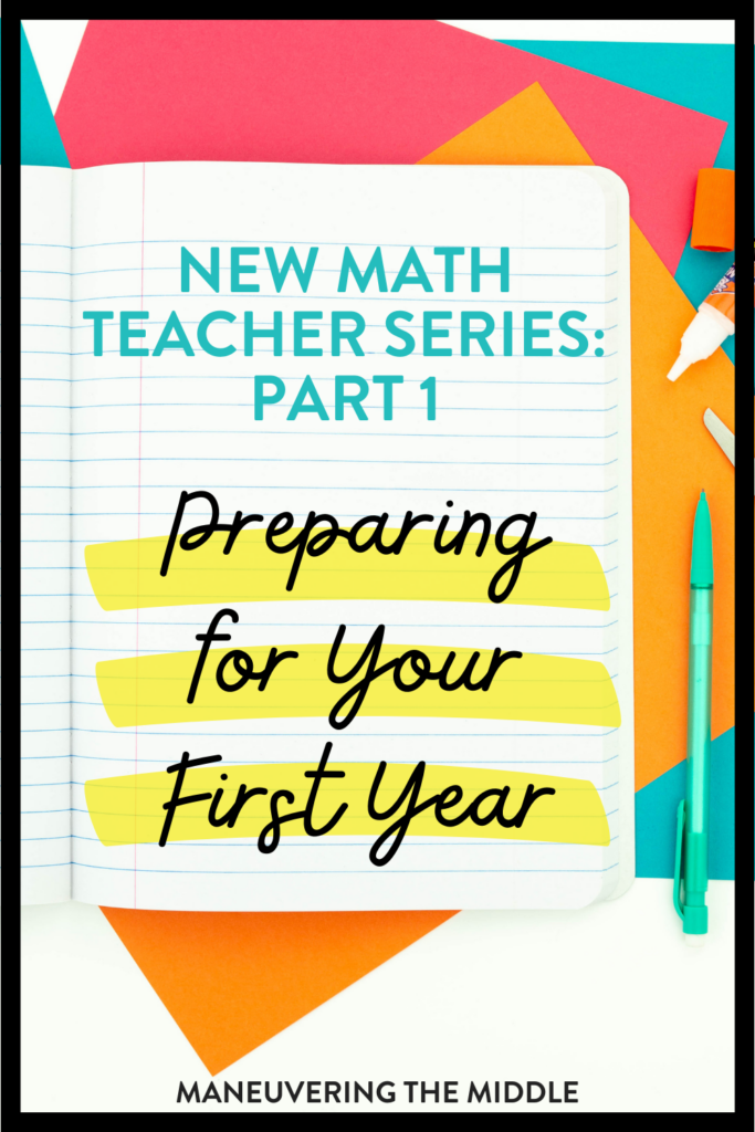 How to teach math, specifically, your first of math is a huge undertaking to cover. Our 4 part series for newbies will help you start strong! | maneuveringthemiddle.com