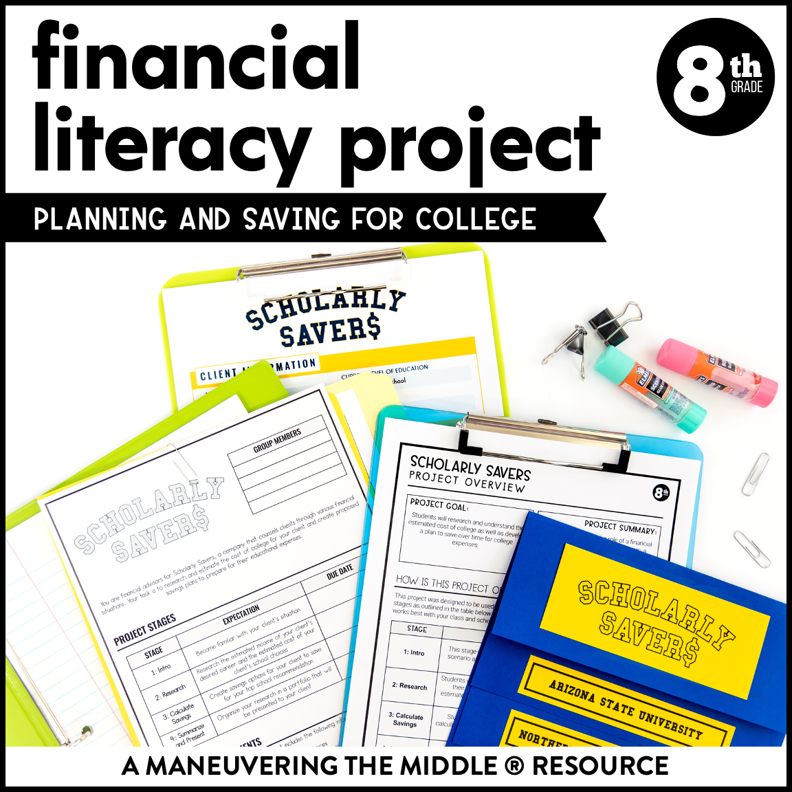Financial Literacy 8th Grade Project Maneuvering The Middle