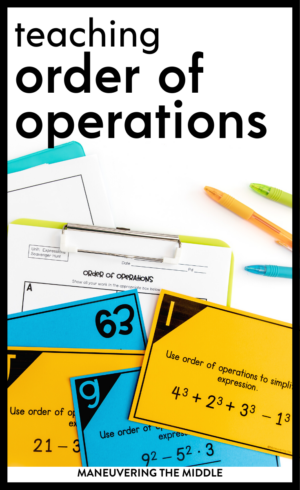 my homework order of operations