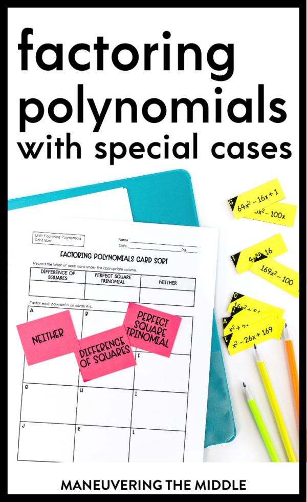 Factoring Polynomials With Special Cases - Maneuvering The Middle