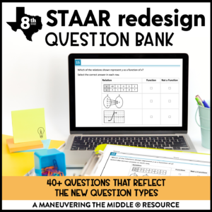 8th Grade Math STAAR Question Bank