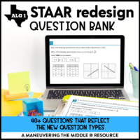 Algebra 1 STAAR Question Bank