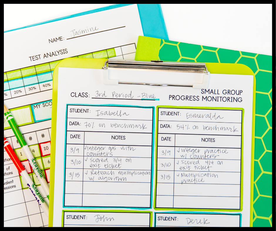 Differentiating for your students doesn't have to be complicated.  Tips for how to organize math intervention in way that is both simple and effective.  | maneuveringthemiddle.com