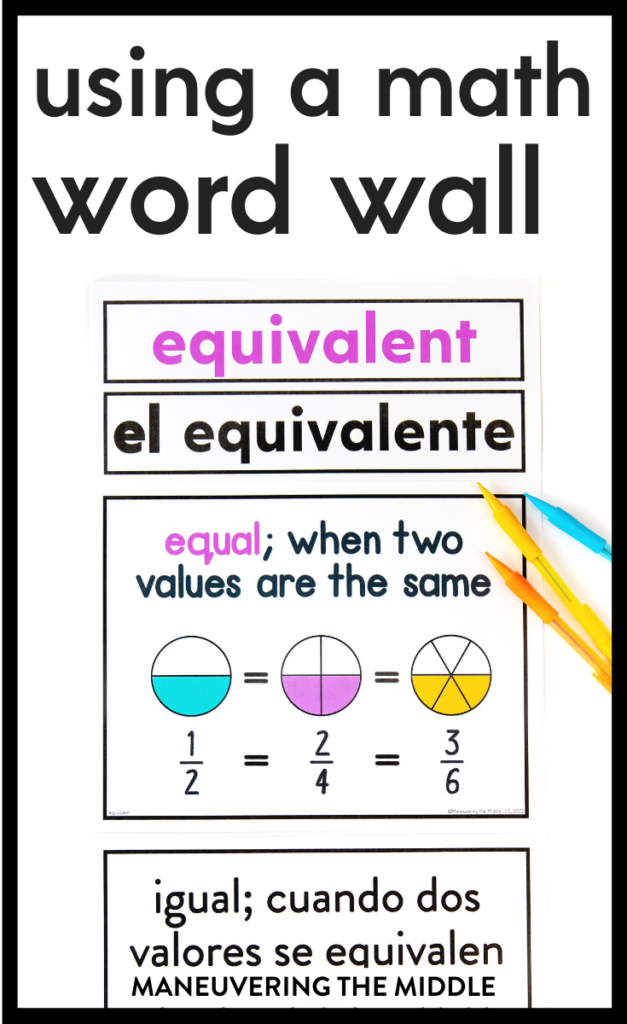 Word walls can provide scaffolding, visual reminders, & increase academic vocabulary!  Ideas for setting up & using your word wall in a middle school class.  | maneuveringthemiddle.com