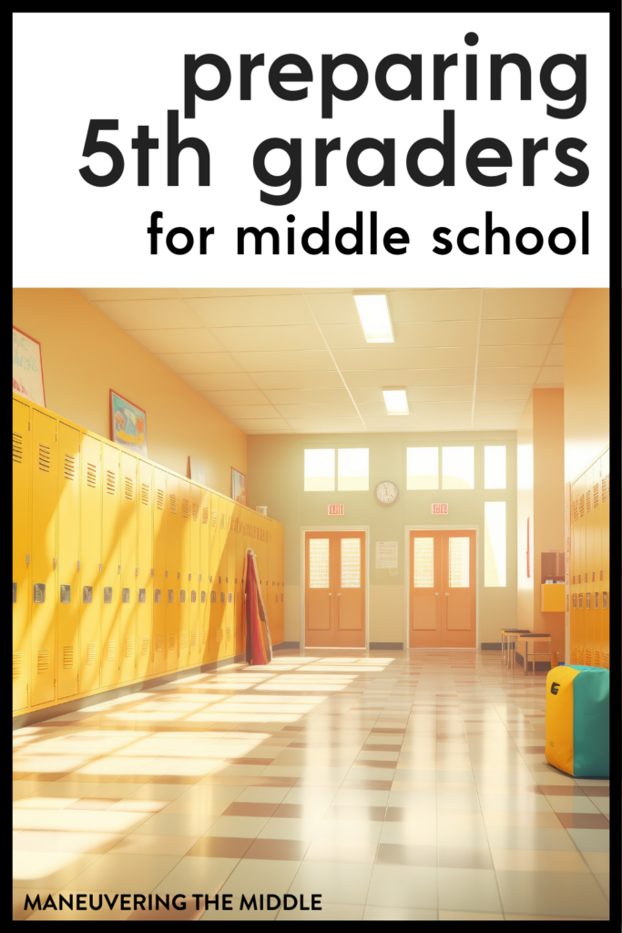 Are your 5th graders ready for 6th grade? These 5 tips will help your prepare your students for the middle school transition. | maneuveringthemiddle.com